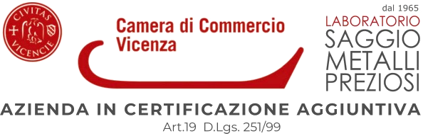 Camera di Commercio di Vicenza — Laboratorio Saggio Metalli Preziosi dal 1965, azienda in certificazione aggiuntiva