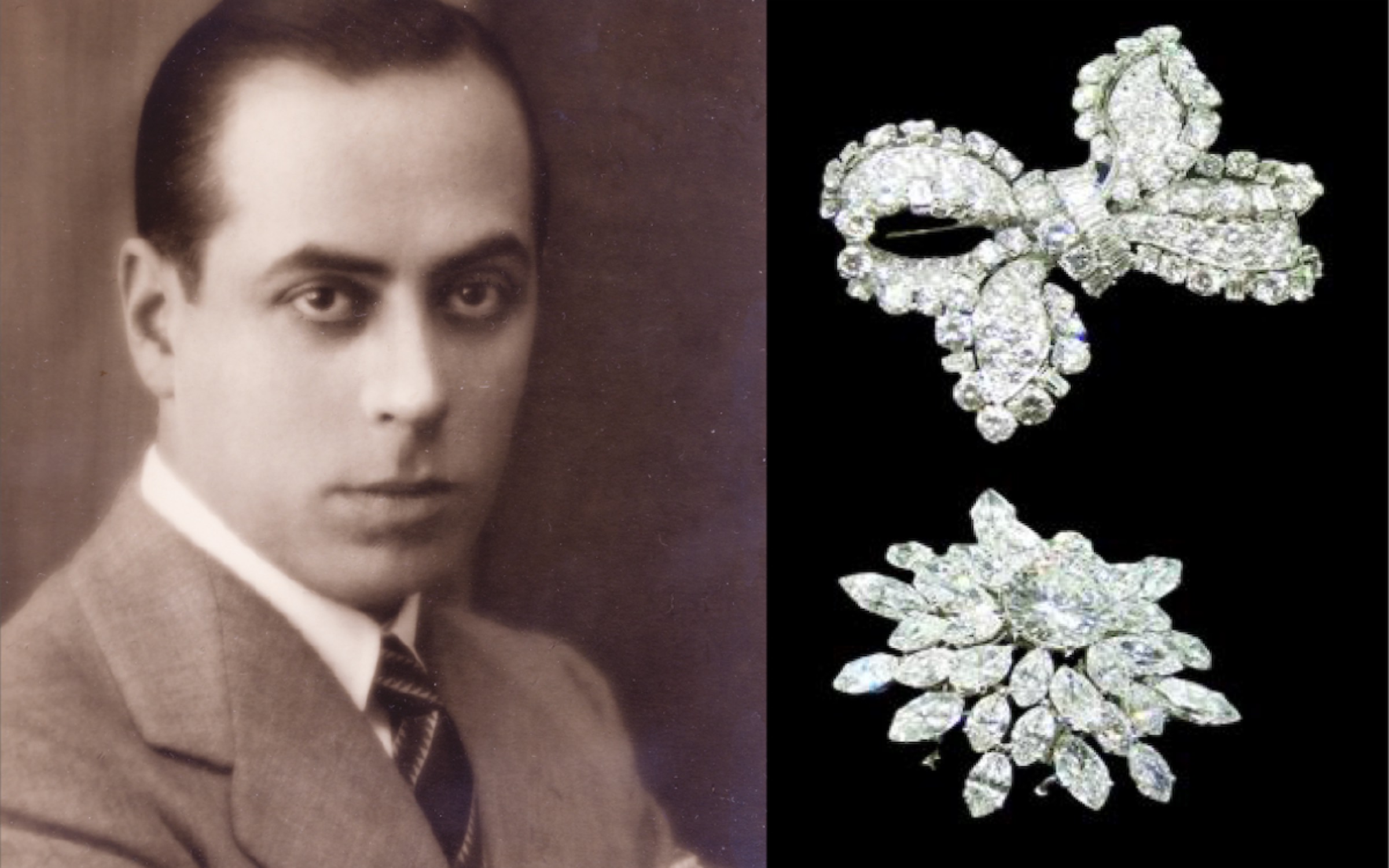 Ritratto di Ubaldo Crescenzi giovane accanto a una spilla in diamanti